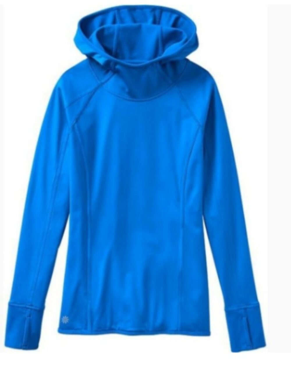 Athleta Womens Size XXS Plush Tech Hoodie 1.0 Blue Running Thumb Holes